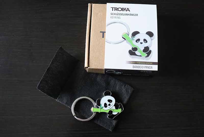 Schlüsselanhänger mit Panda mit schöner Verpackung
